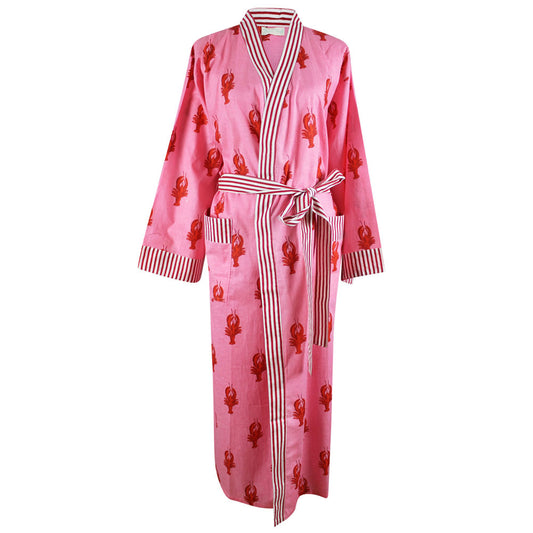 Lobster Print Dressing Gown
