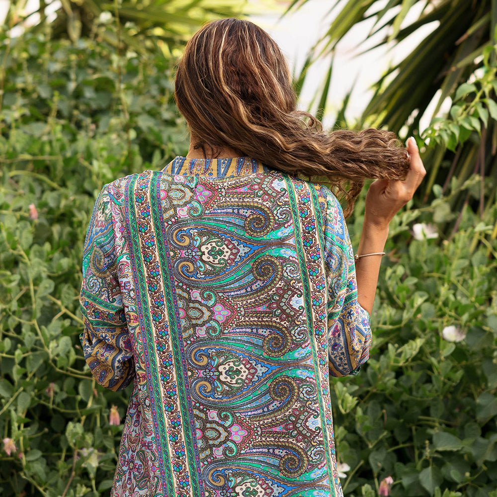 Willow, Floral & Paisley Shirt Dress