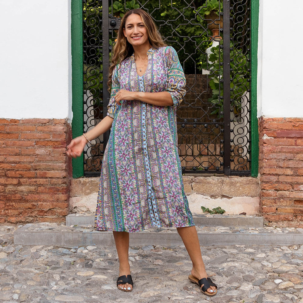 Willow, Floral & Paisley Shirt Dress