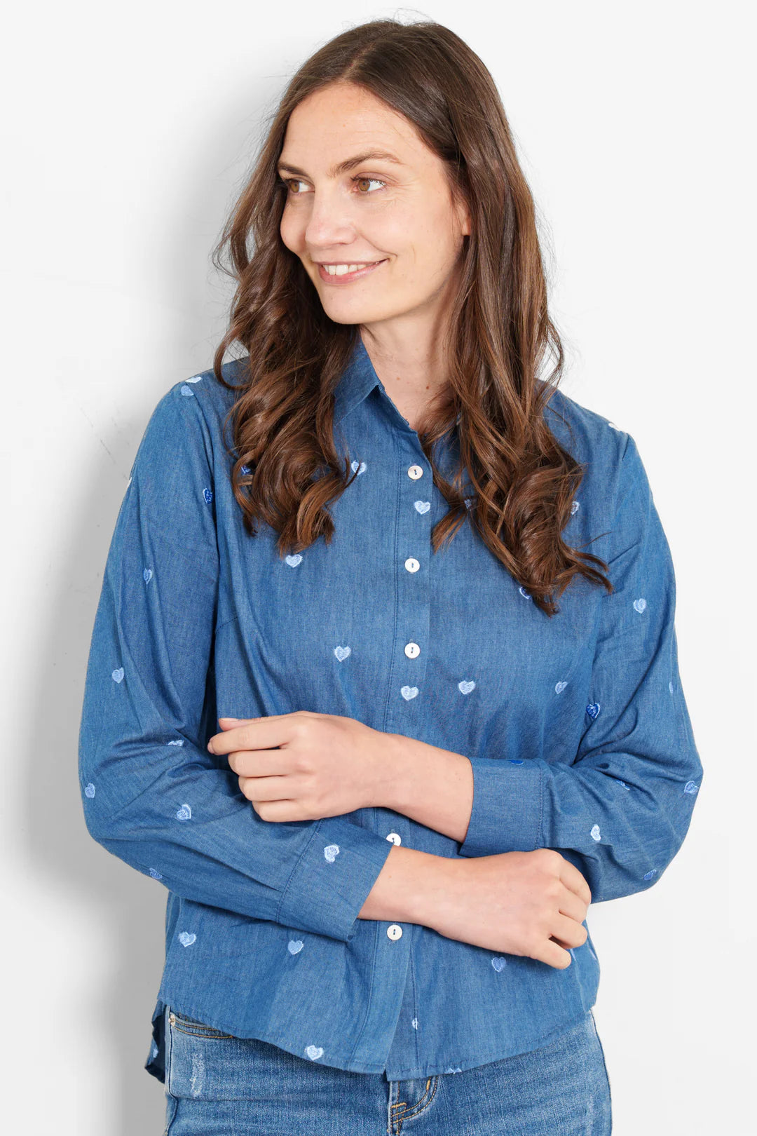 Dixie, Cotton Denim with Hearts