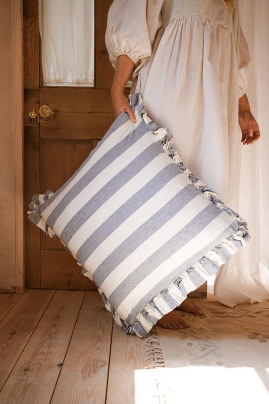 Denim, Brighton Pavilion Washed Linen Cushion