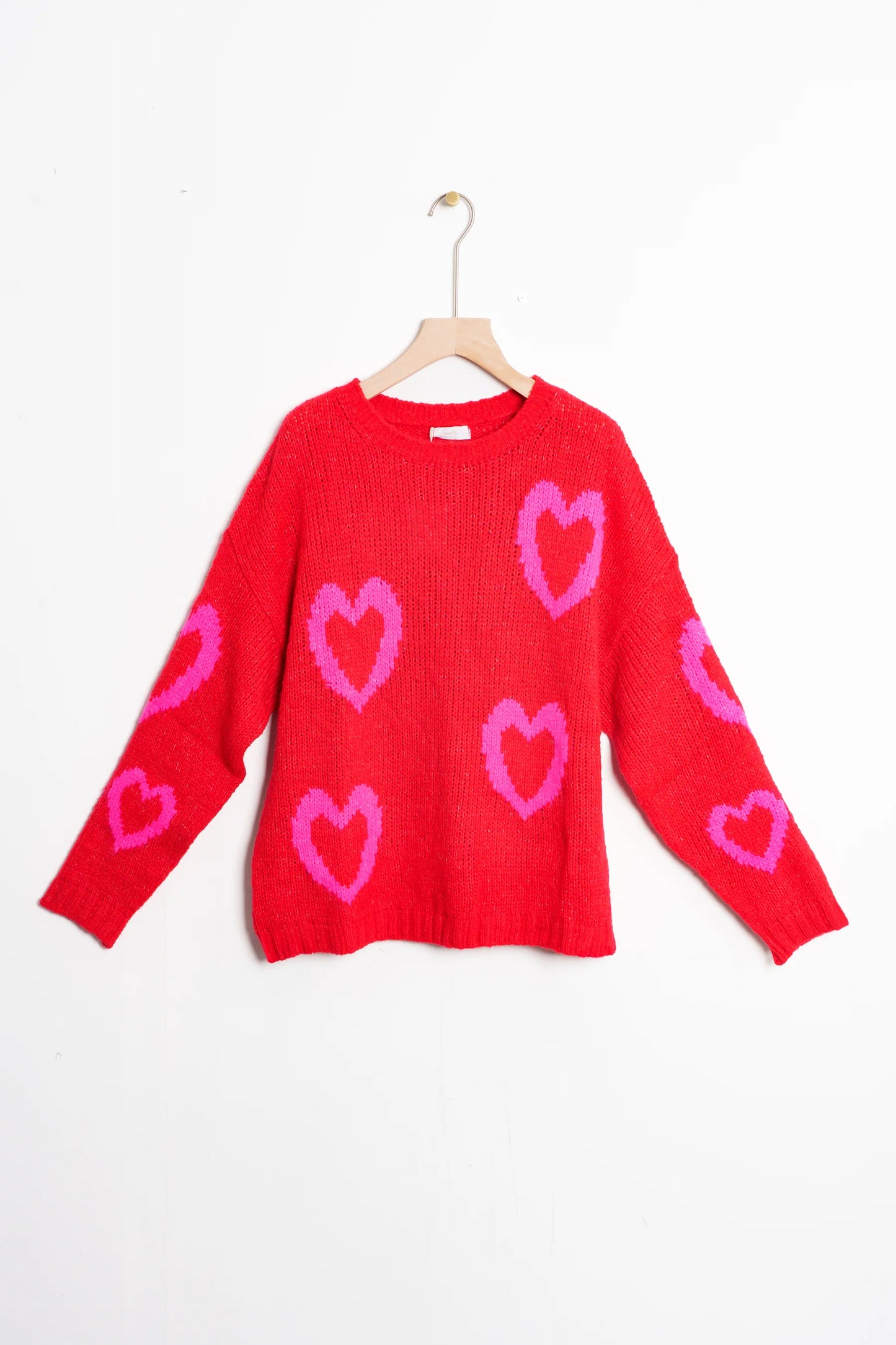 Millie, Wool Blend jumper - Love Hearts