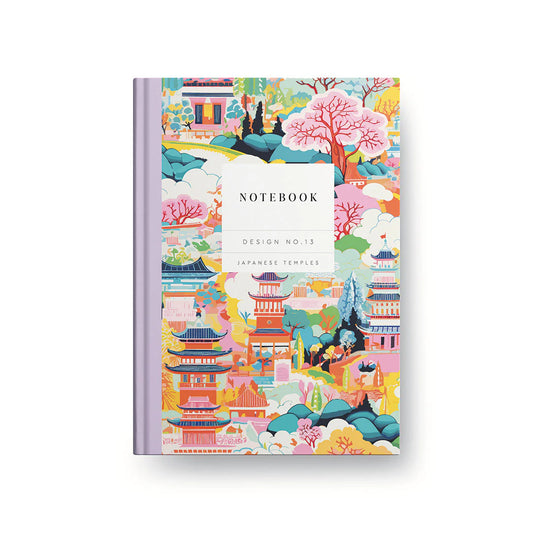Kaleido Hardback Notebook - Design No. 13, Japanese Temples