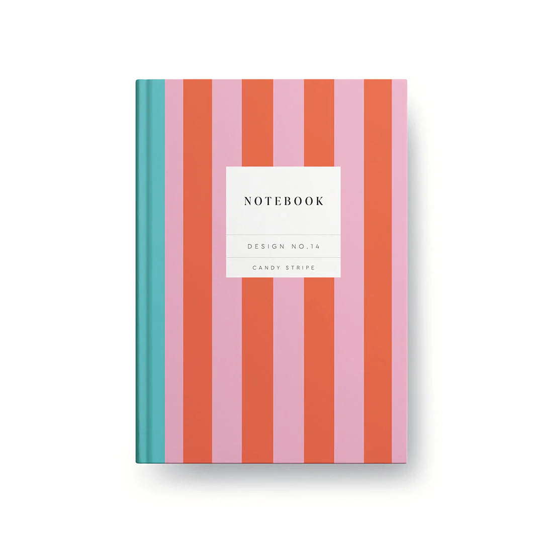 Kaleido Hardback Notebook - Design No. 14, Candy Stripe