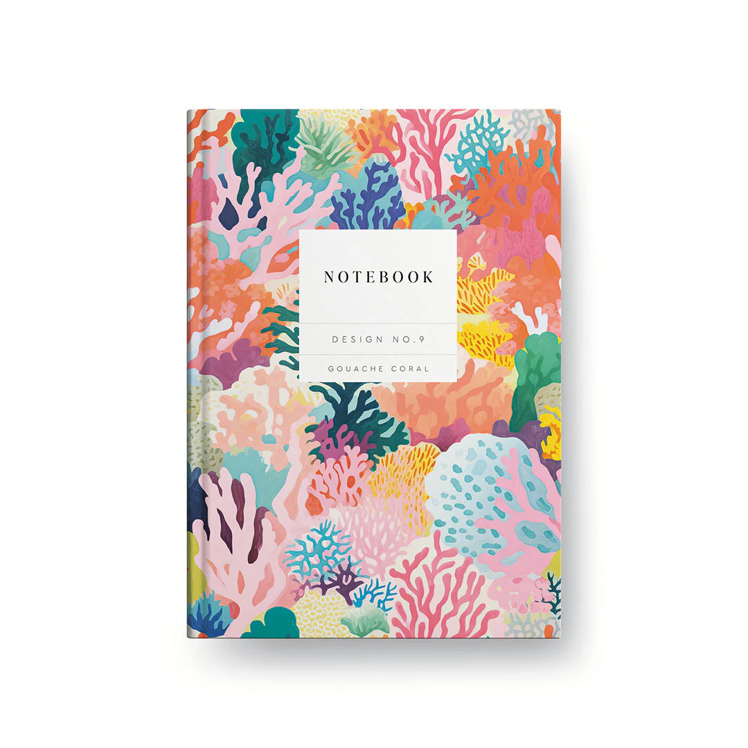 Kaleido Hardback Notebook - Design No. 9 Gouache Coral