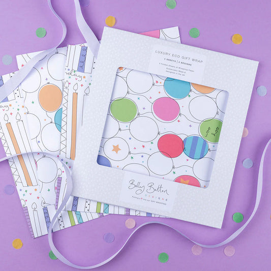 Candles & Balloons Eco Flatwrap Pack