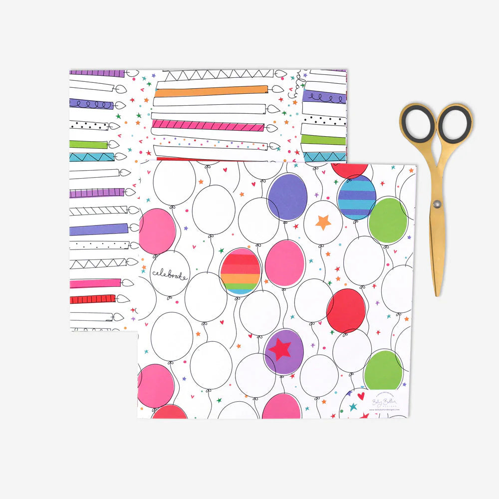 Candles & Balloons Eco Flatwrap Pack