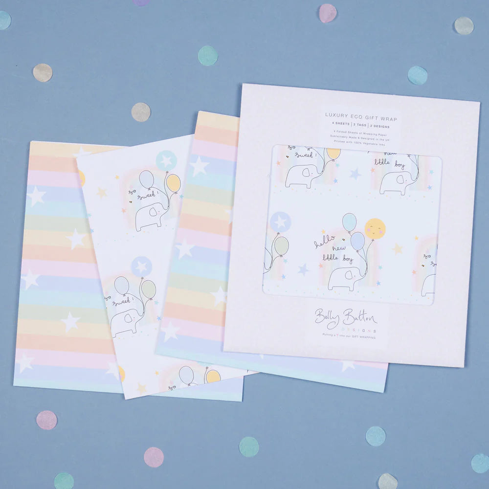 Baby Boy Eco Flat Wrap Pack