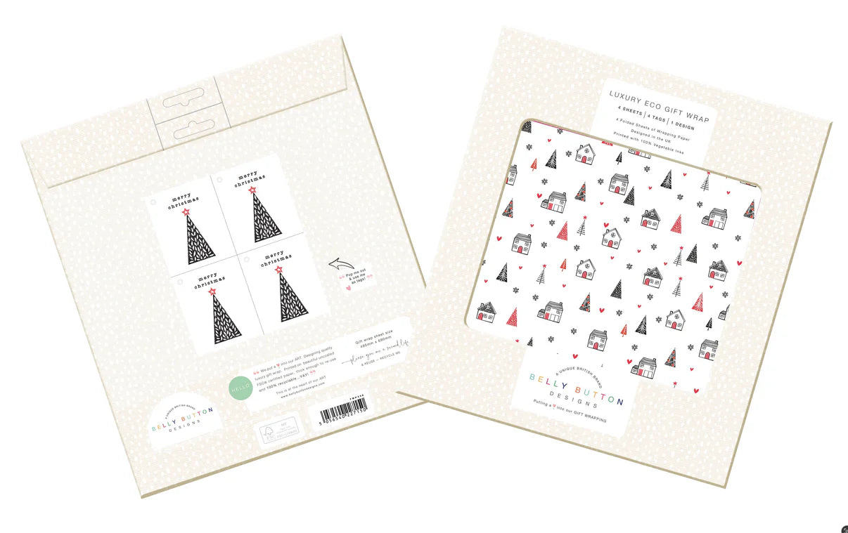 Woodcut Eco Flat Wrap Pack