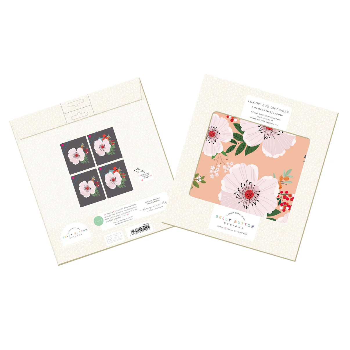 White Rose Eco Flat Wrap Pack