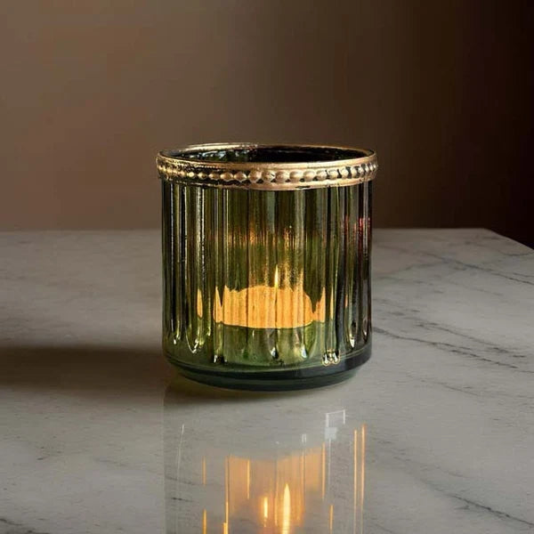 Green Fancy Tealight Holder