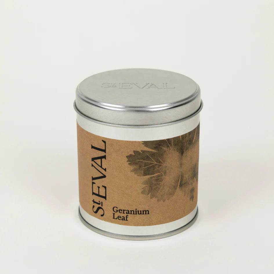 St Eval Scented Tin Candle - Geranium Leaf