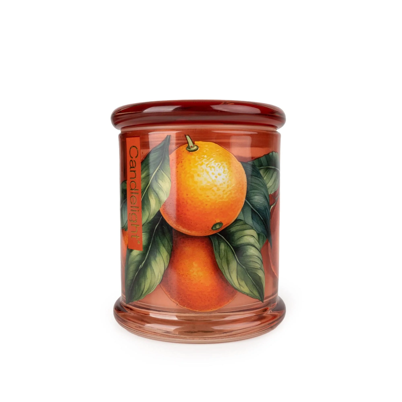 Large Glass Lidded Jar Candle - Mandarin & Orange Blossom