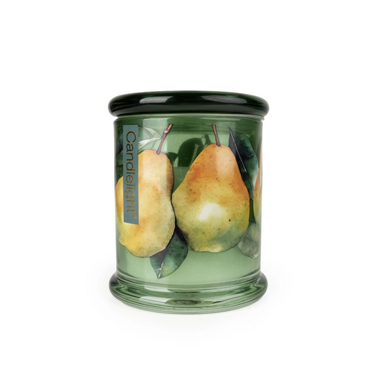 Large Glass Lidded Jar Candle - Pear Tree & Bay Leaf