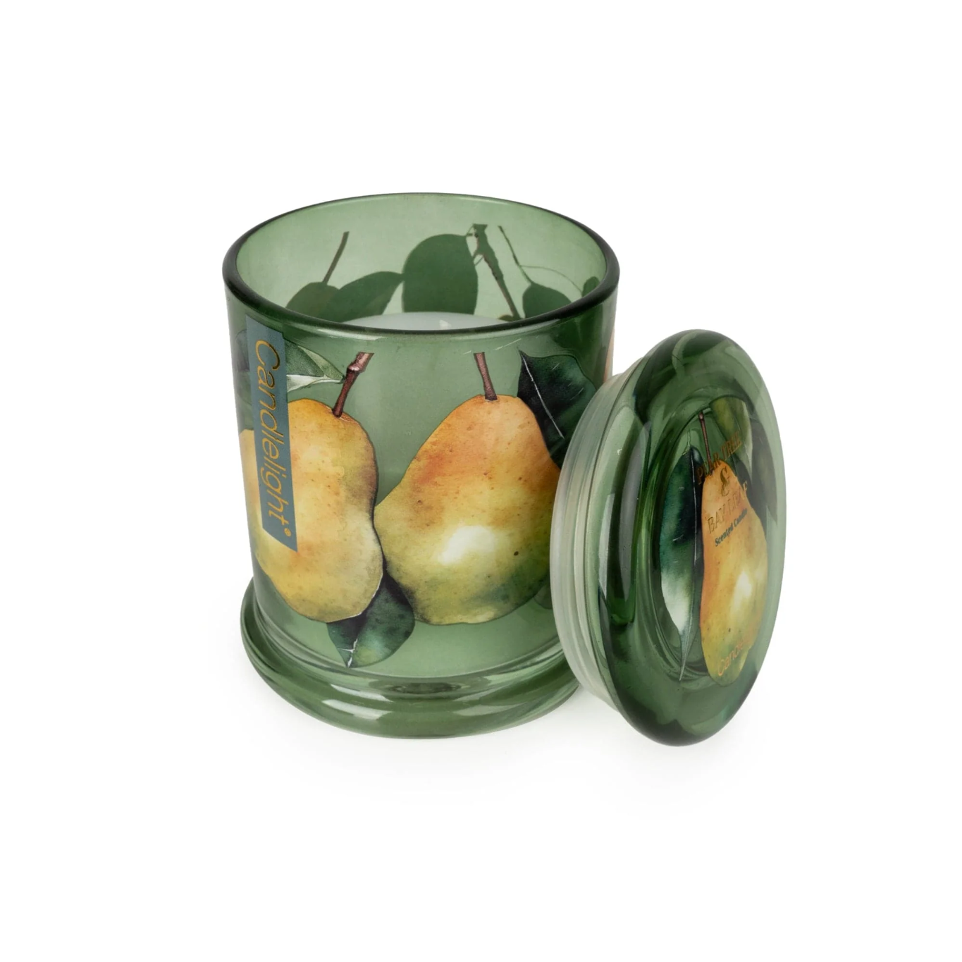 Large Glass Lidded Jar Candle - Pear Tree & Bay Leaf