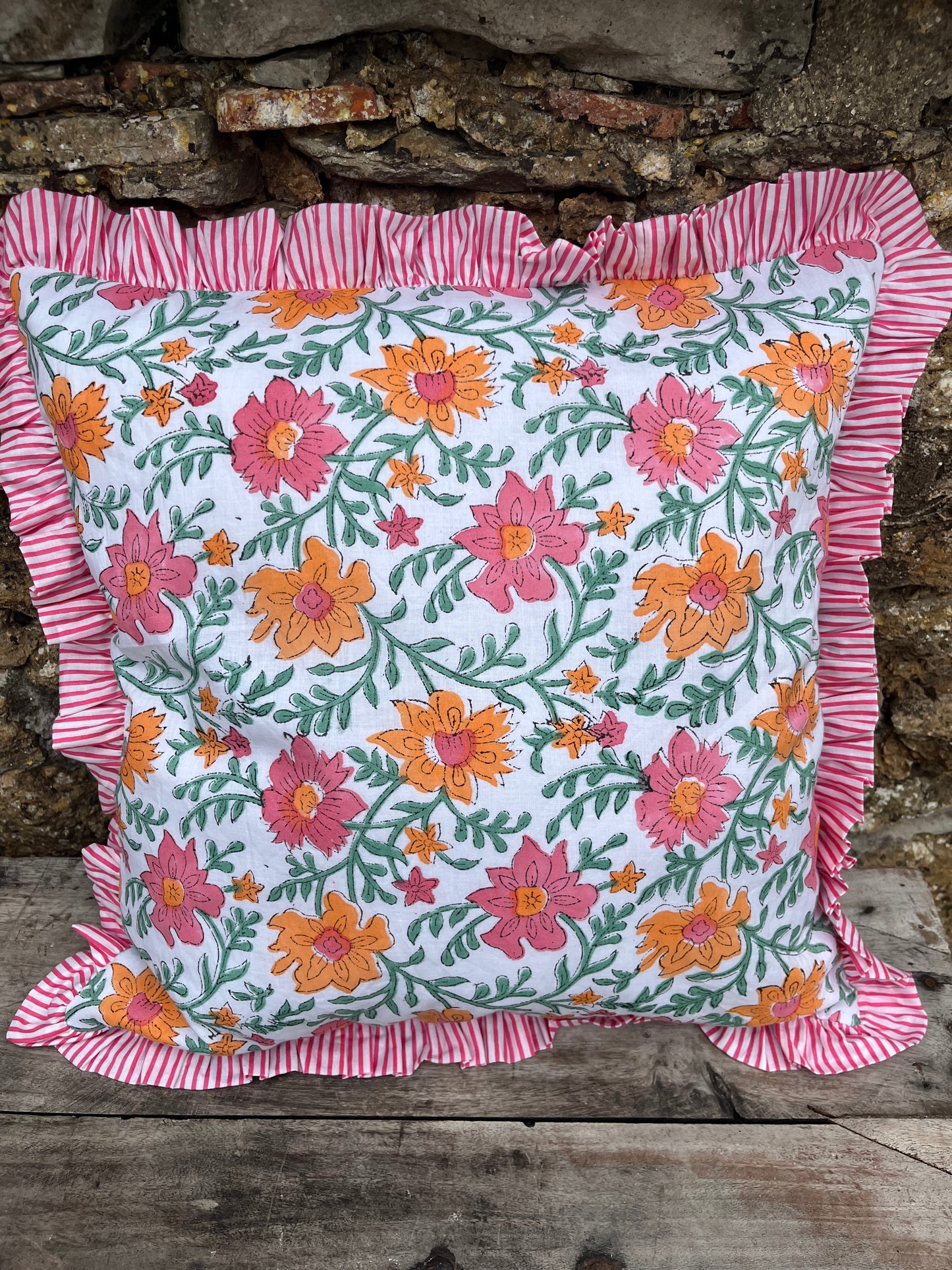 Design 14 - Indian Block Print Cushion