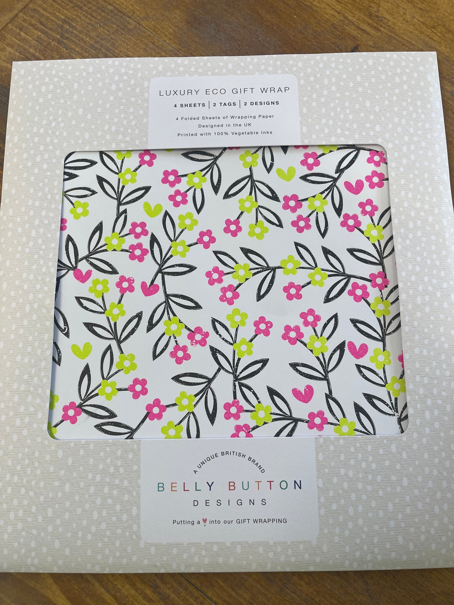 Pink & Lime Eco Flat Wrap Pack