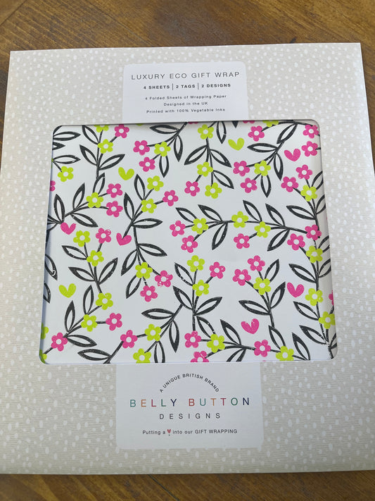 Pink & Lime Eco Flat Wrap Pack