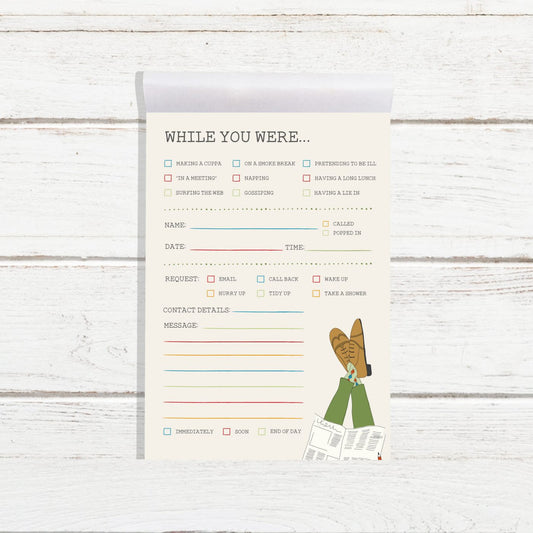 While you were... Jotter Pad