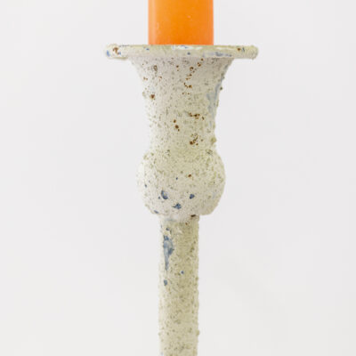 Metal Candle Holder White - Tall