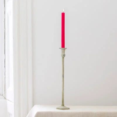 Metal Candle Holder White