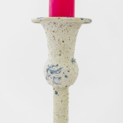 Metal Candle Holder White