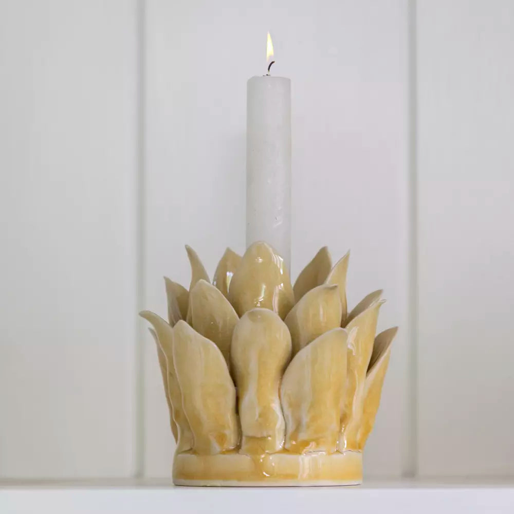 Candle Holder Petals - Yellow Medium
