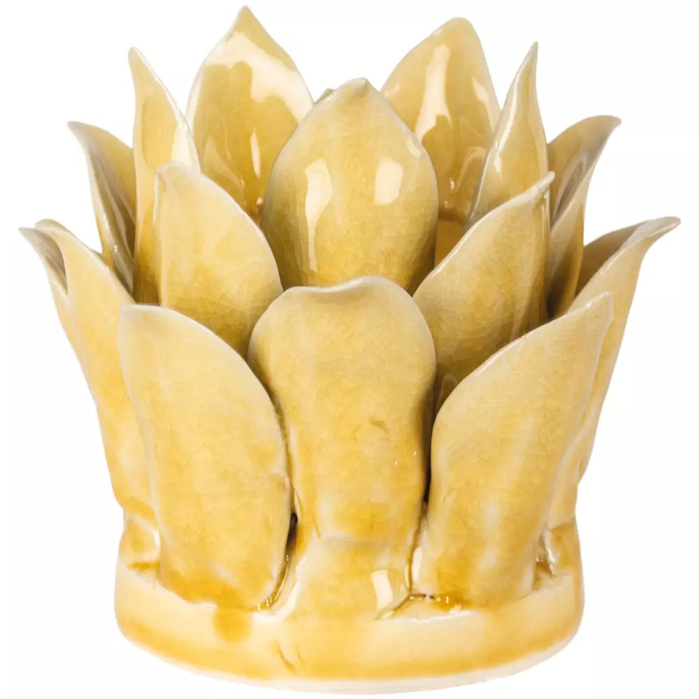 Candle Holder Petals - Yellow Medium