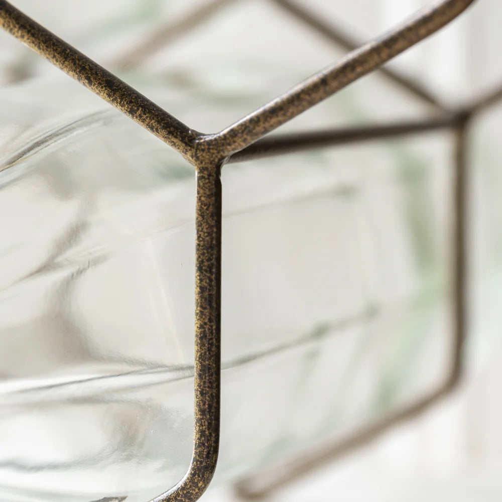 Wine Rack Antique Gold