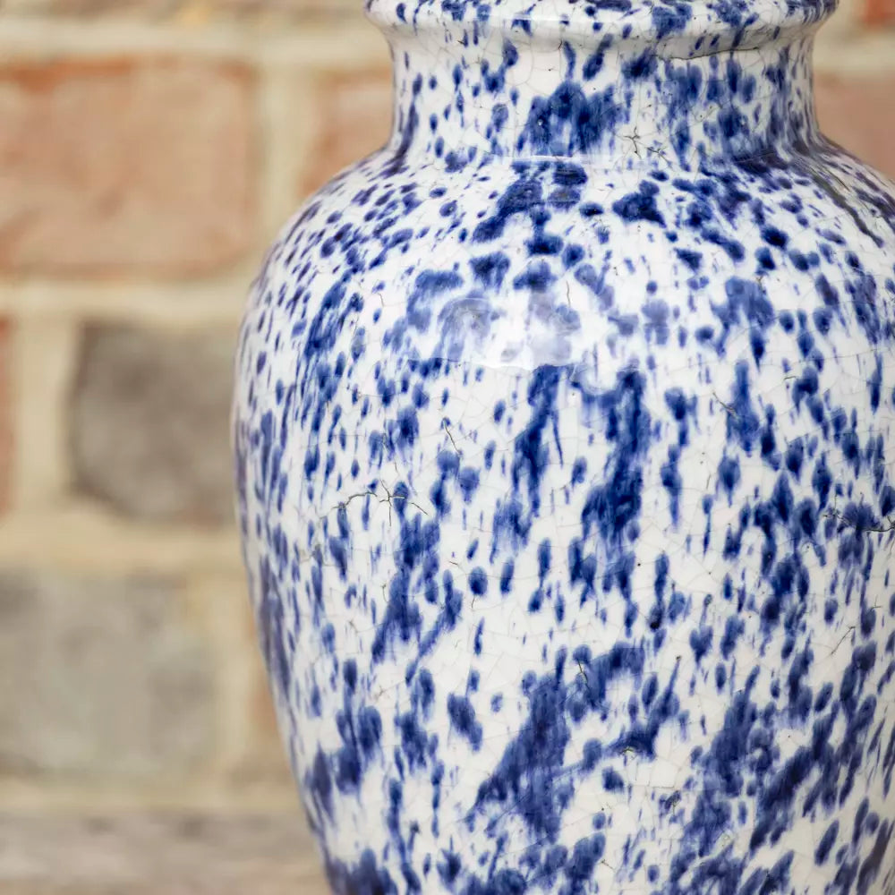 Blue Splatter Vase