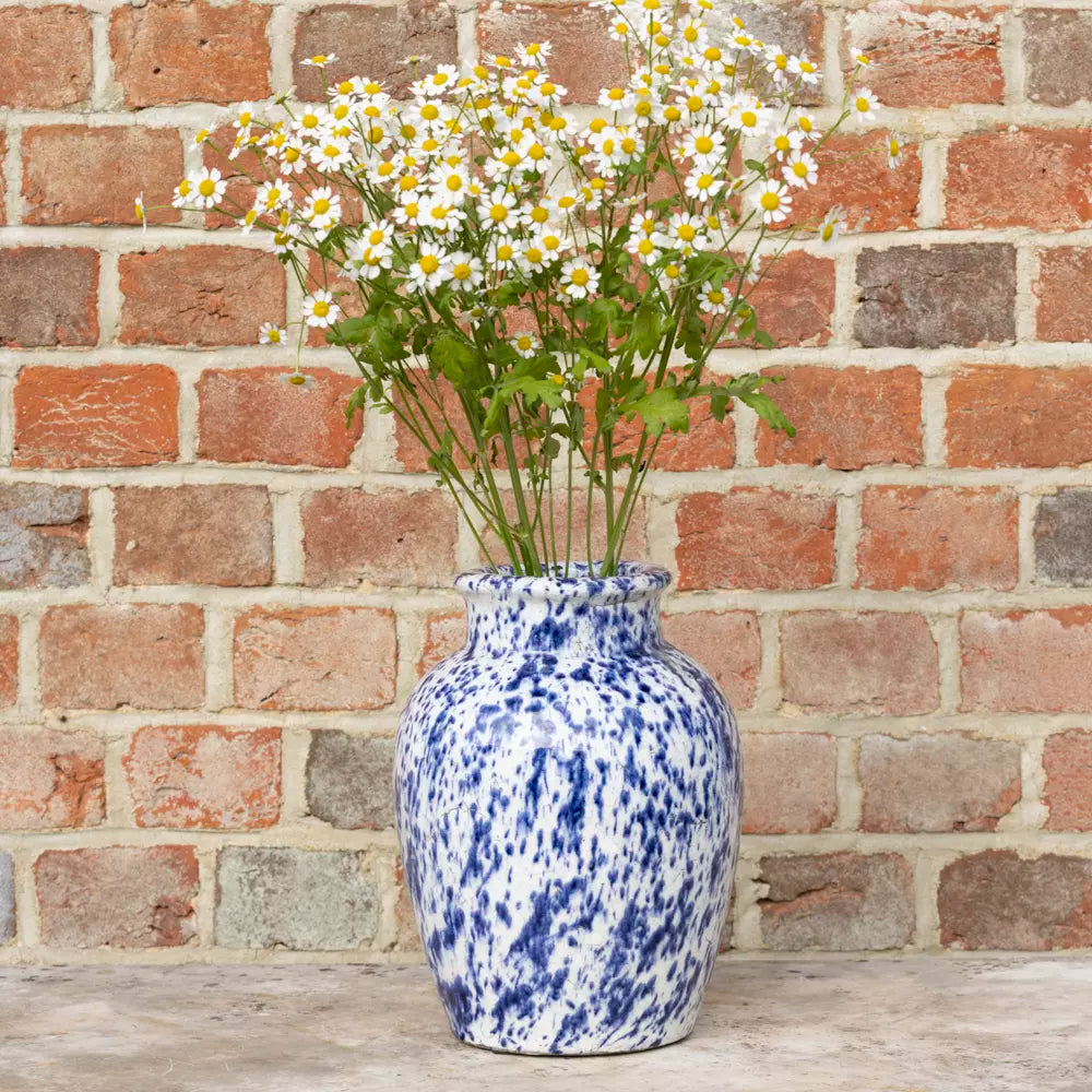 Blue Splatter Vase