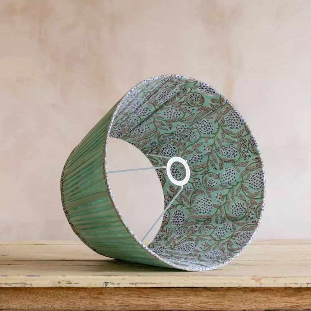 Cotton Lampshade, Peppermint - 35cm