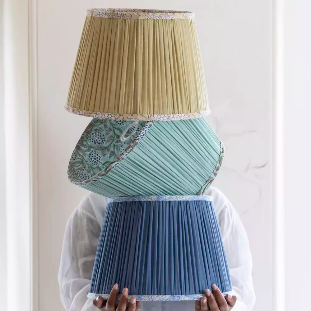 Cotton Lampshade, Peppermint - 35cm