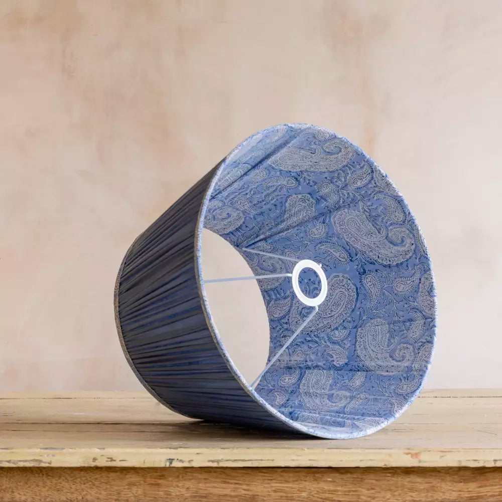 Cotton Lampshade, Cornflower - 35cm