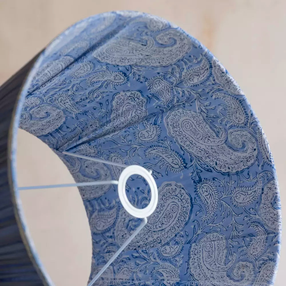Cotton Lampshade, Cornflower - 35cm