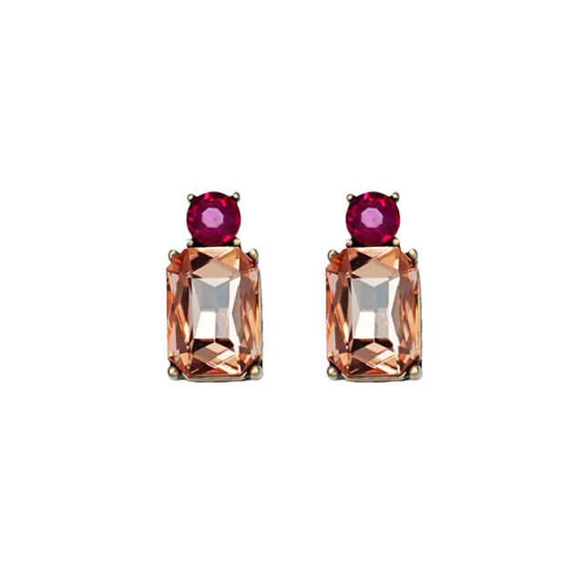 Bronze Amber Gem Earring