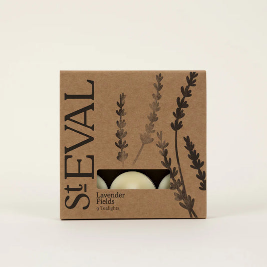 St Eval Scented Tealights, box of 9 -  Lavender Fields