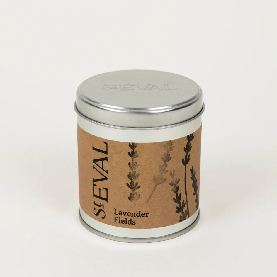 St Eval Scented Tin Candle - Lavender Fields
