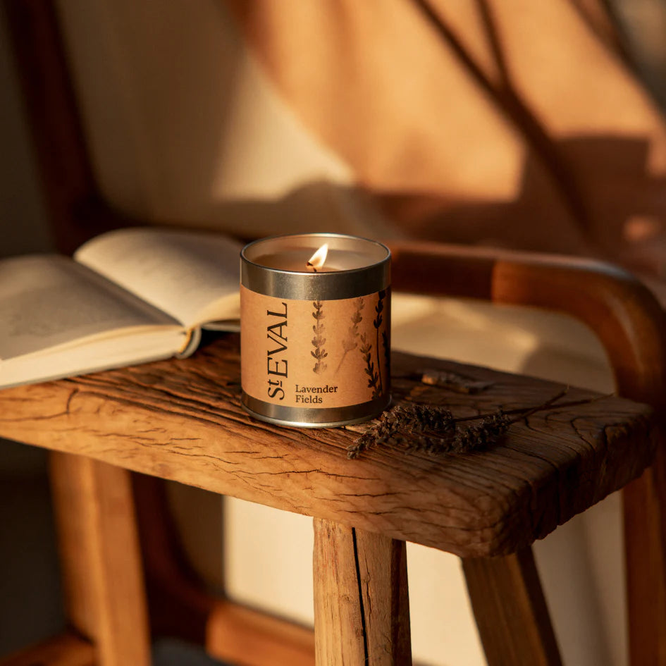St Eval Scented Tin Candle - Lavender Fields