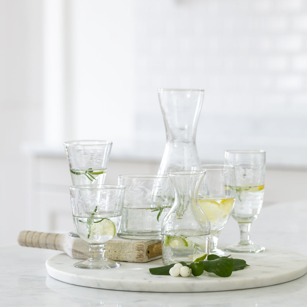 Champagne Glass - Rambling Vine Etching