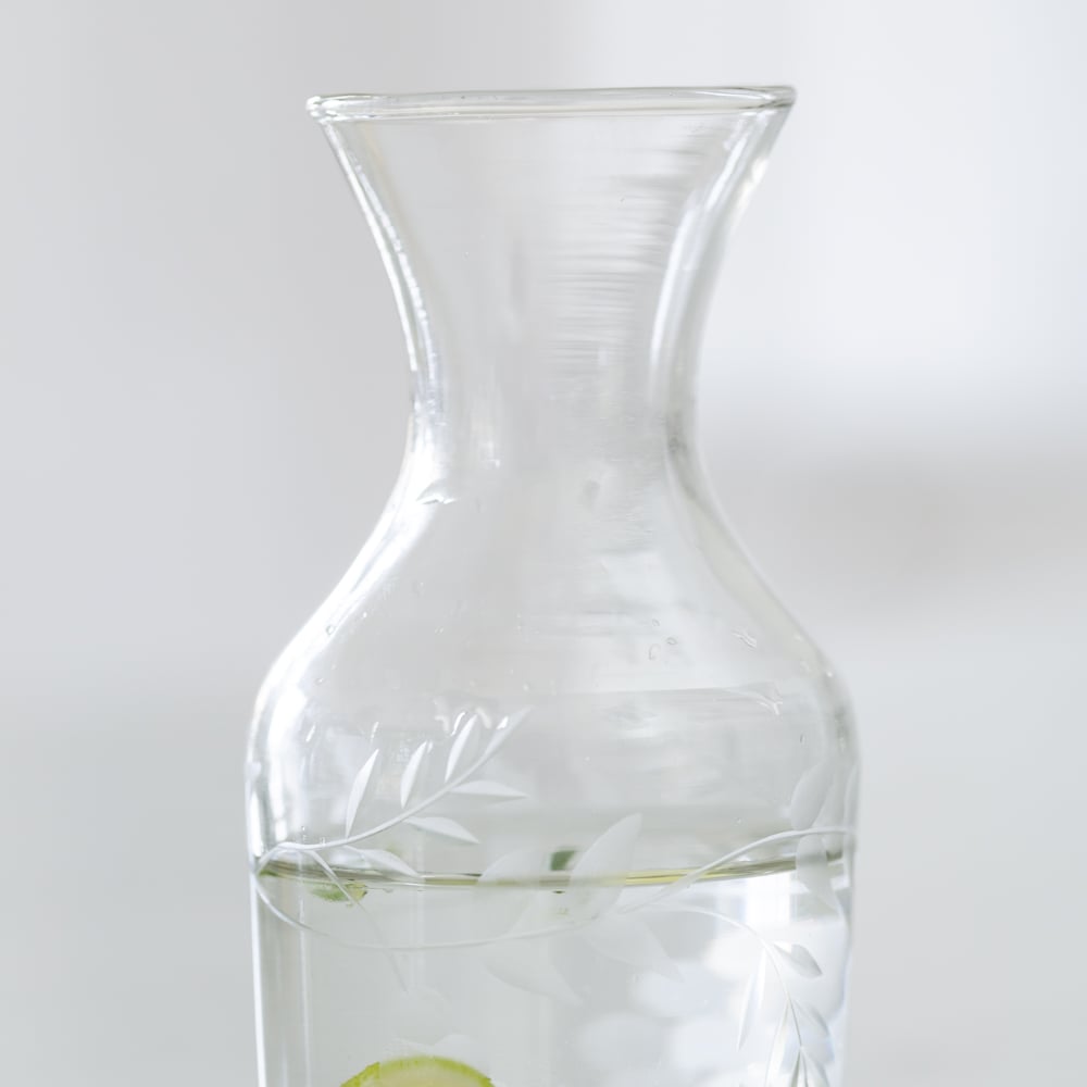 Mini Carafe, Rambling Vine Etched