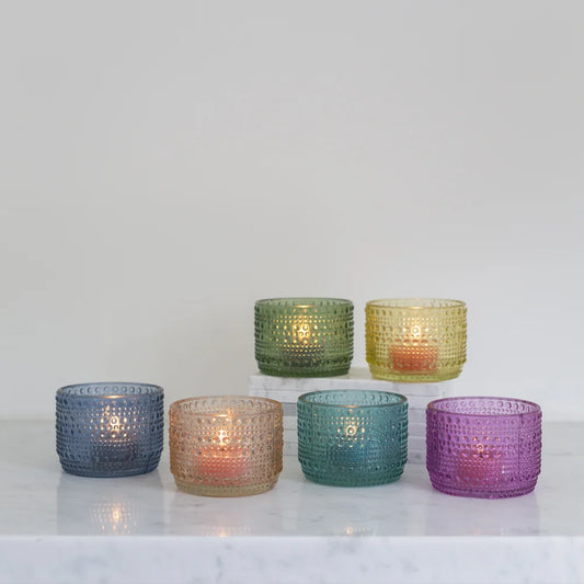 Cirque Tealight Votive - 6 Assorted Colours