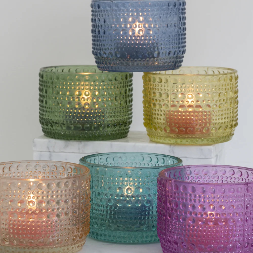Cirque Tealight Votive - 6 Assorted Colours