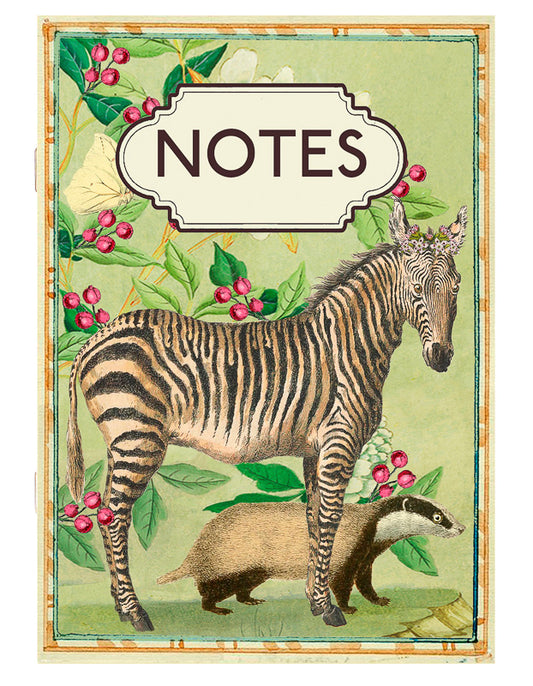 Notebook - Zebra & His Friend Badger