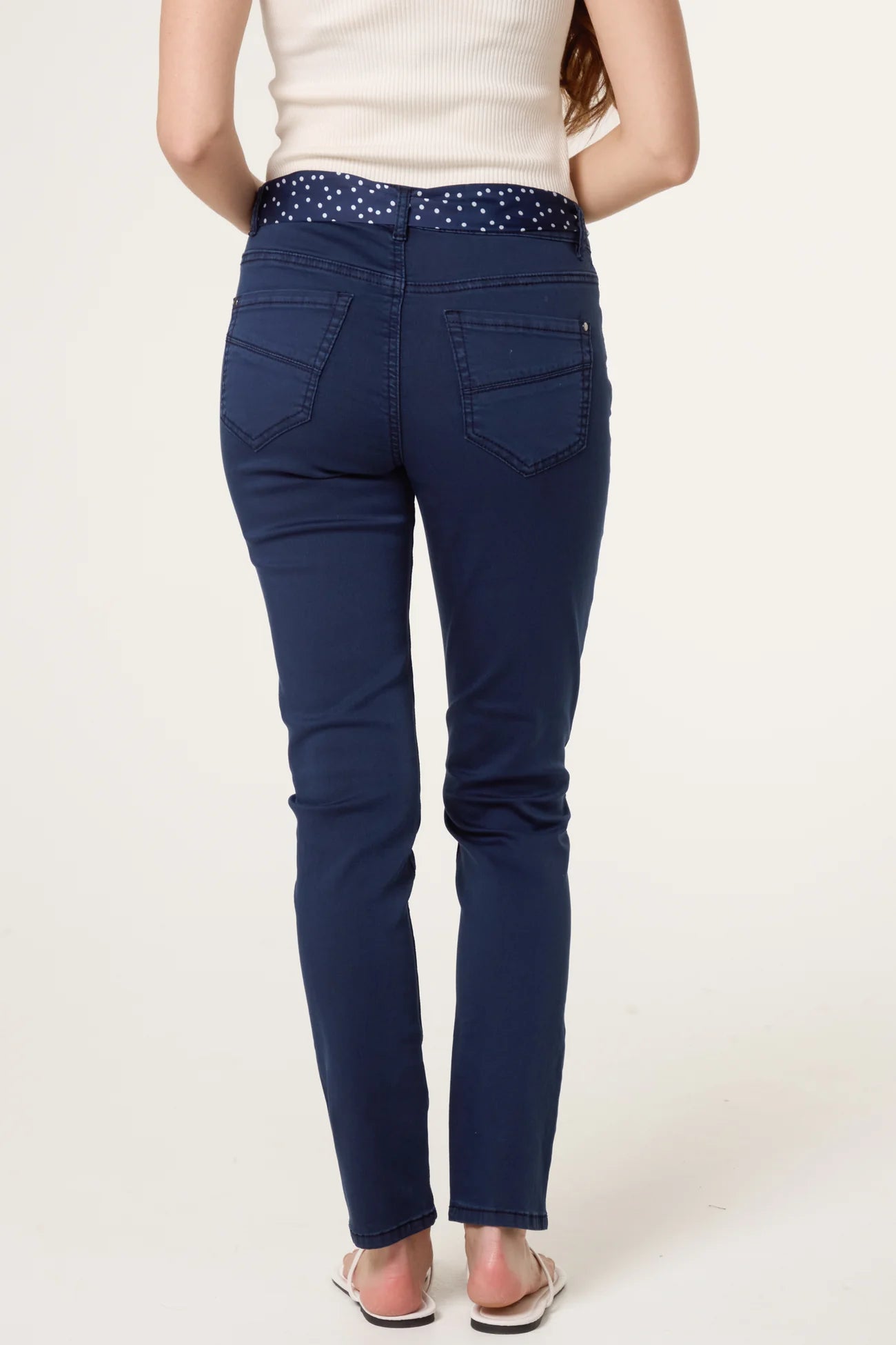 Navy Slim Leg Trouser