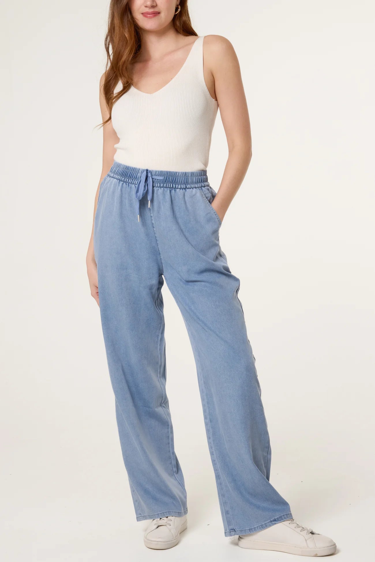 Easy Fit Lightweight Acid Wash Jeans