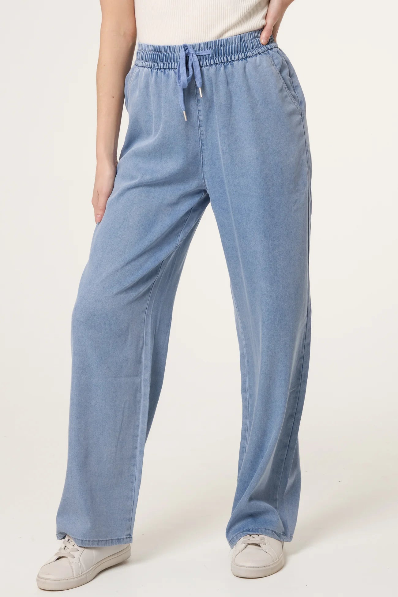 Easy Fit Lightweight Acid Wash Jeans