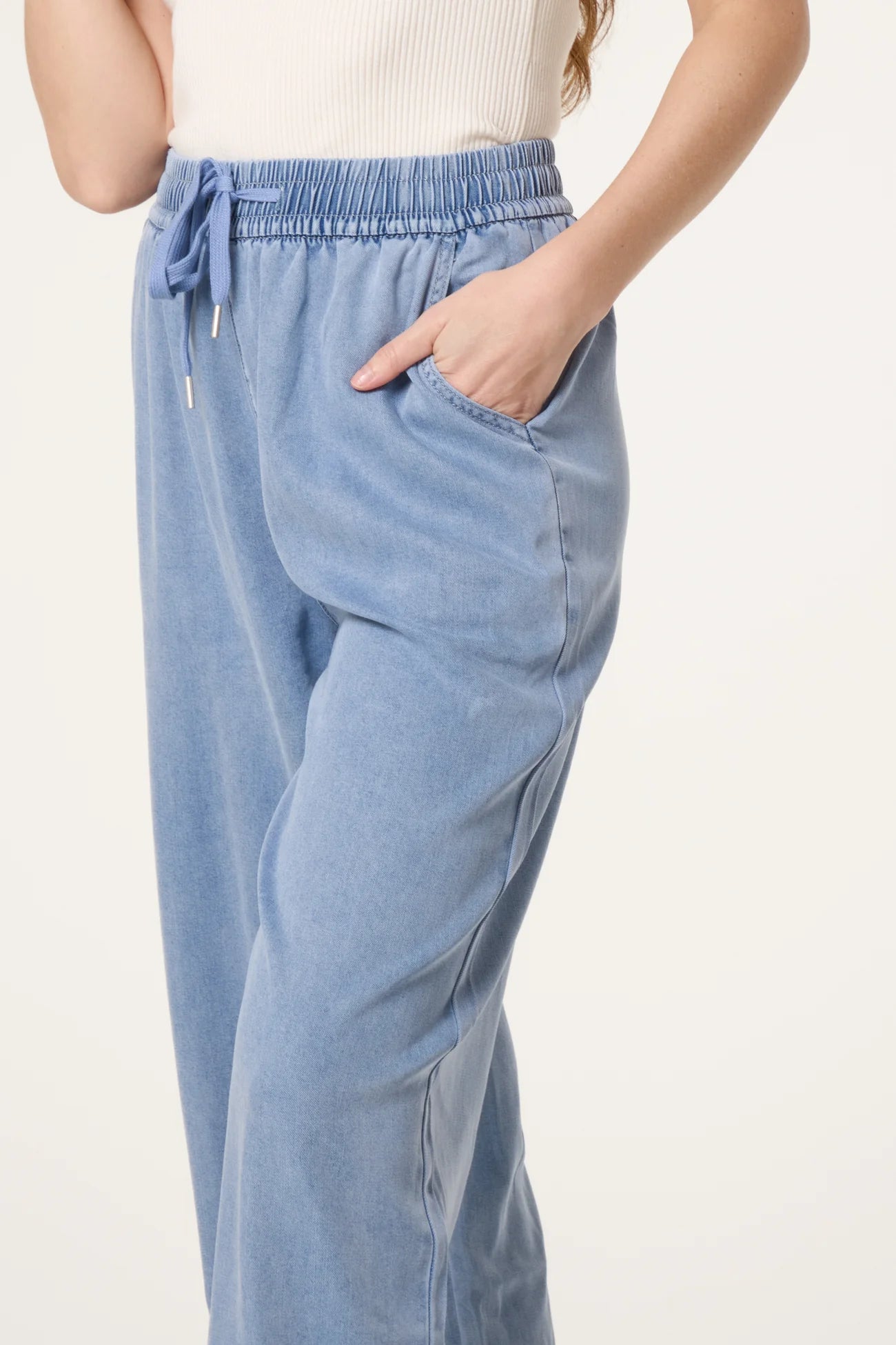 Easy Fit Lightweight Acid Wash Jeans