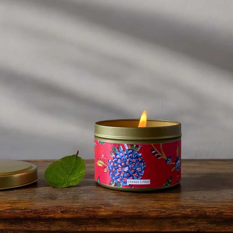 Orange Citrus Scented Tin Candle