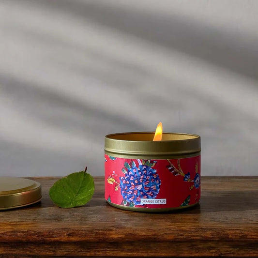 Orange Citrus Scented Tin Candle